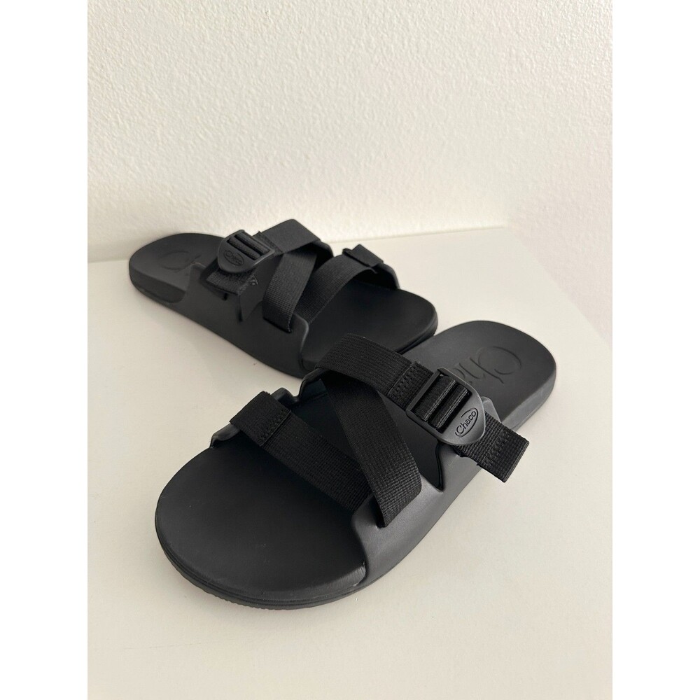 Chaco Chillos Sport Slide Sandals Black Adjustable Strap Gorpcore Men's Size 11